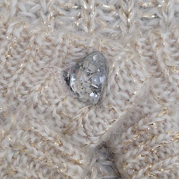 Vintage 80s Cassandre Paris Cardigan Womens Large 22x21 Italy - Picture 9 of 13